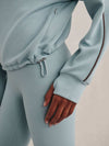 Varley Sian Piped Half Zip Sweat - Tourmaline