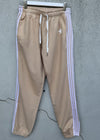 Sophie Moran Cuff Trackpants - Beige/White