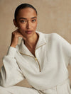 Varley Hawley Half Zip Sweat - Ivory