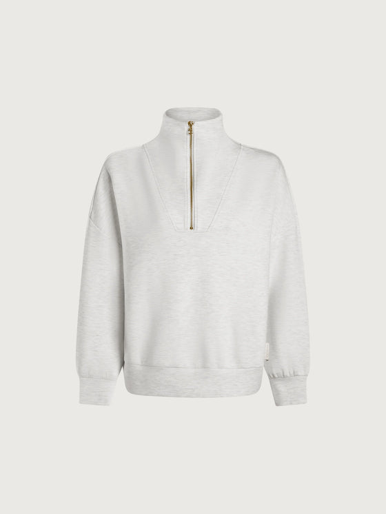 Varley Hawley Half Zip Sweat - Ivory