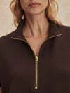 Varley Ritchie Short Sleeve Sweat - Coffee Bean