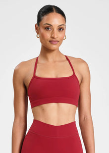  All Fenix Cloud Core Y Back Sports Bra - Cherry