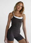Leelo Double Layer Tank - Dark Chocolate