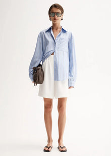  Elka Collective Henry Stripe Shirt - Blue Stripe
