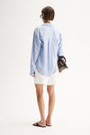 Elka Collective Henry Stripe Shirt - Blue Stripe