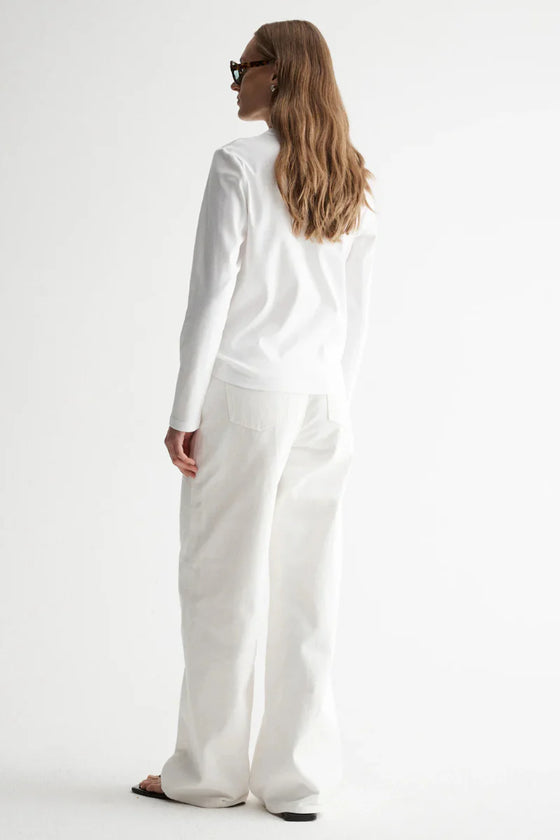 Elka Collective Zoe Long Sleeve Tee - White
