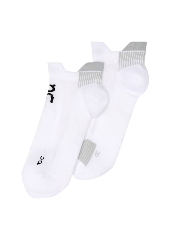 On Running Performance Run Sock Low Unisex - White/Glacier