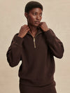 Varley Hawley Half Zip Sweat - Coffee Bean