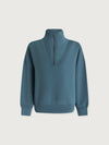 Varley Hawley Half Zip Sweat - Mallard Blue