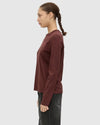 C&M Camilla and Marc Era Long Sleeve Graphic Tee - Burgundy
