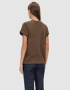 C&M Camilla and Marc Maren Logo Roll Sleeve tee - Chocolate