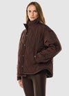 P.E Nation Surge Quilt Jacket - Mahogany