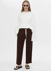 C&M Camilla and Marc Zylus Track Pant - Chocolate/White