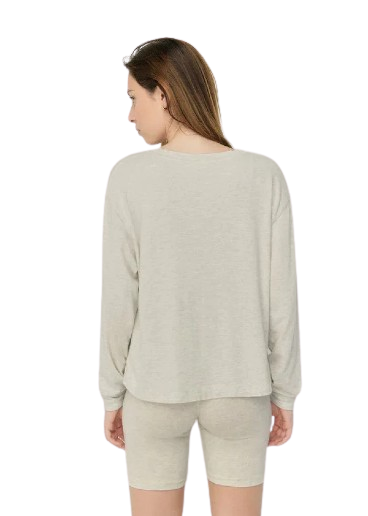 American Vintage Long Sleeve T-shirt Ypawood - Heather Grey