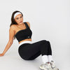 Jeanne The Label Seamless Active Crop - Black and White