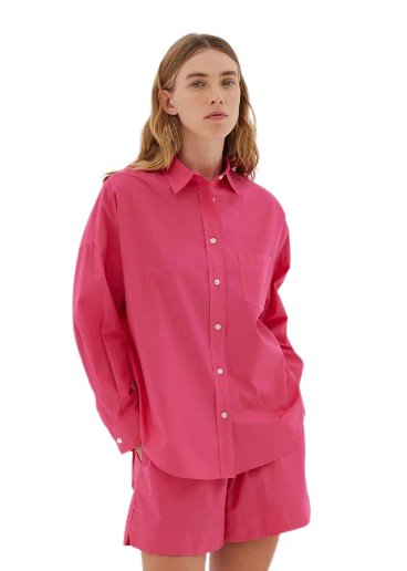 LMND The Chiara Shirt - Raspberry