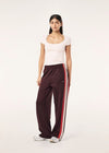 P.E Nation  Man Down Track Pant - Dark Plum