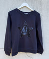 Sophie Moran Sequin Star Sweatshirt - Navy