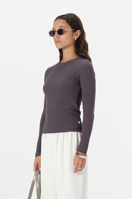 Elka Collective Nola Long Sleeve Tee - Slate
