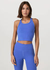 Vuori Elevation Racerback Tank - Bright Iris Heather