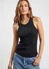 C&M Camilla and Marc Bloom Embroidered Tank - Black
