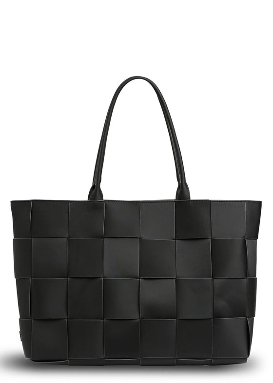 Prene The Holiday Bag (BLACK) Woven Neoprene Large Tote Bag