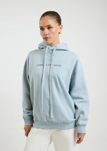  C&M Camilla and Marc Grayson Logo Hoodie - Misty Blue