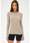 Splits59 Louise Rib Long Sleeve - Latte