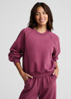 Beyond Yoga LuxeFleece 2.0 Raglan Crewneck - Pomegranate