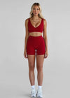 Leelo Sculpt Bike Short - Cherry