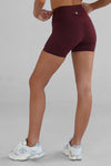Leelo Sculpt Bike Short - Cherry Cola