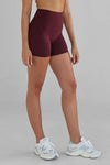 Leelo Sculpt Bike Shorts - Cherry Cola