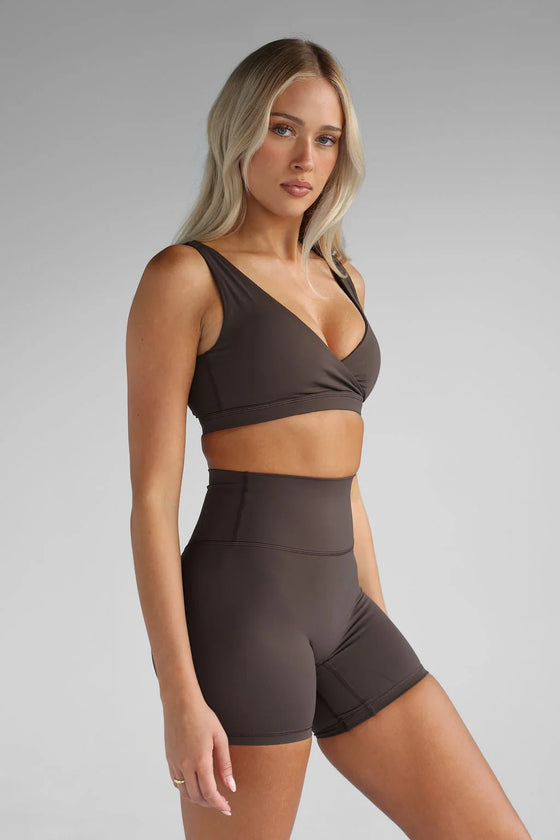 Leelo Sculpt Bike Shorts - Dark Chocolate
