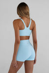 Leelo 4" Sculpt Bike Short - Ice Blue