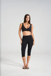 Leelo Sculpt Capri Leggings - Black