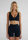 Leelo Sculpt Crop - Black