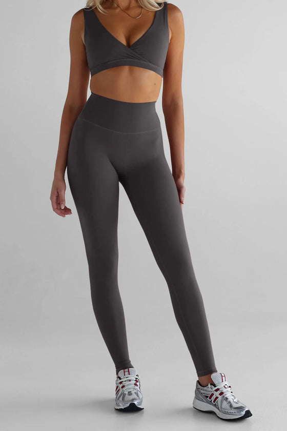 Leelo Sculpt Full Length Leggings - Dark Chocolate
