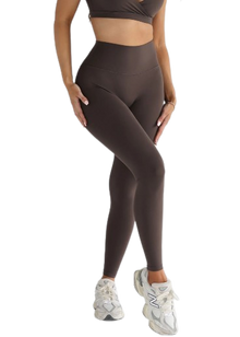  Leelo Sculpt Full Length Leggings - Dark Chocolate