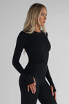 Leelo Sculpt Full Length Long Sleeve - Black