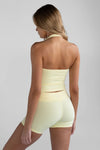 Leelo Sculpt Halter Neck Tank - Lemontini