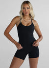 Leelo Sculpt Racer Back Tank - Black