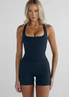 Leelo Shape Tank -  Navy