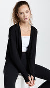 Splits59 Suzan Fleece Cardigan - Black
