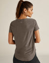 Beyond Yoga Featherweight On The Down Low Tee - Soft Umber Heather