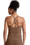 Beyond Yoga Spacedye Slim Racerback Cropped Tank - True Chocolate