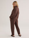 Varley Hawley Half Zip Sweat - Coffee Bean Marl