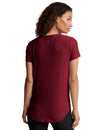 Beyond Yoga Featherweight On The Down low Tee - Ruby Rush Heather
