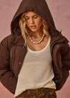 The Upside Mercer Hooded Puffer Jacket - Cocoa