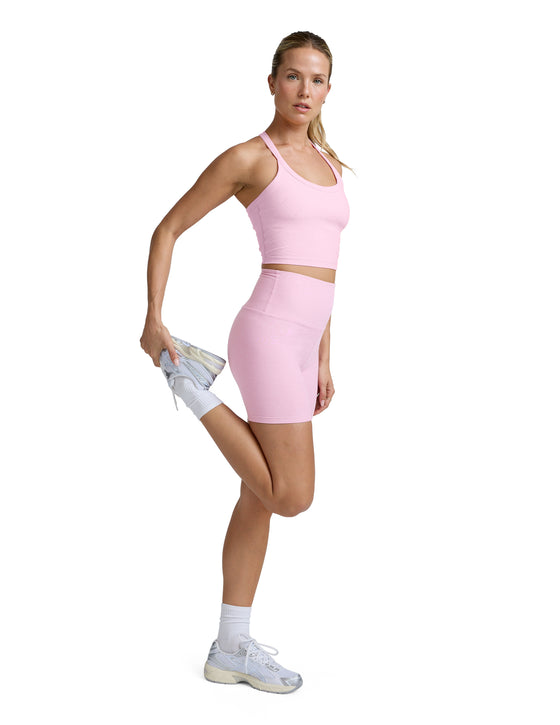 Beyond Yoga Spacedye Keep Pace 5" - Frosty Pink Heather