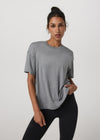 Vuori Energy Tee Long - Heather Grey